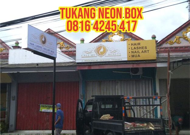 jasa pasang neon box kotak backlite murah jogja