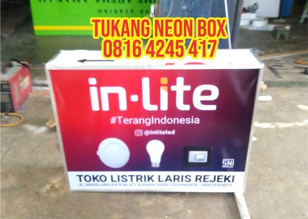 jual neon box kotak backlite murah jogja