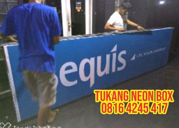 jual pembuatan neon box bulat backlite murah jogja