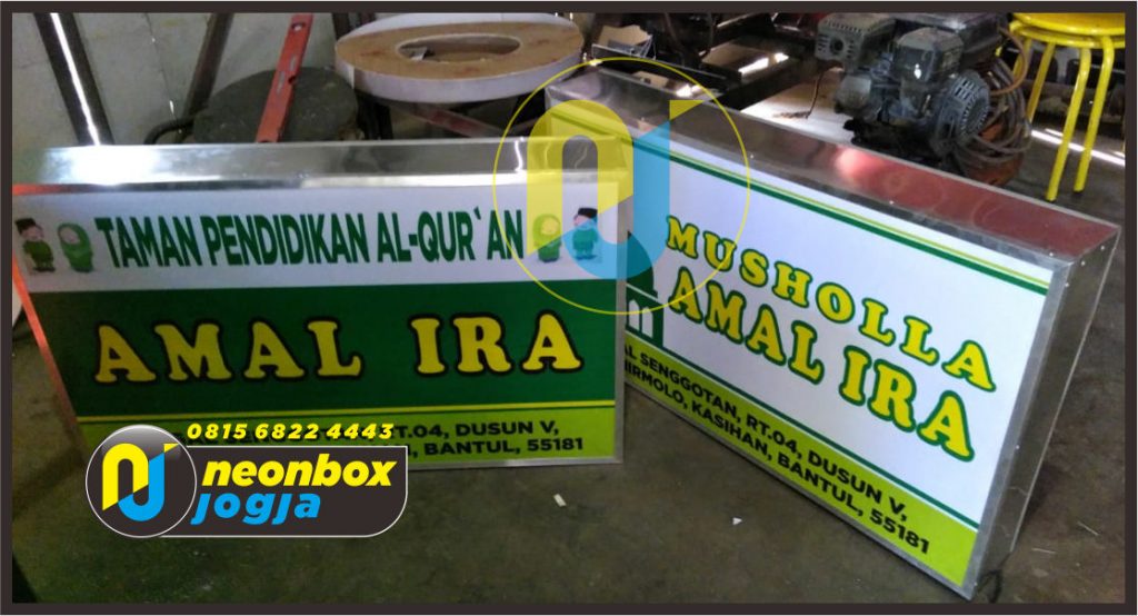 Jasa Pembuatan pemasangan Neon Box Murah di Jogja